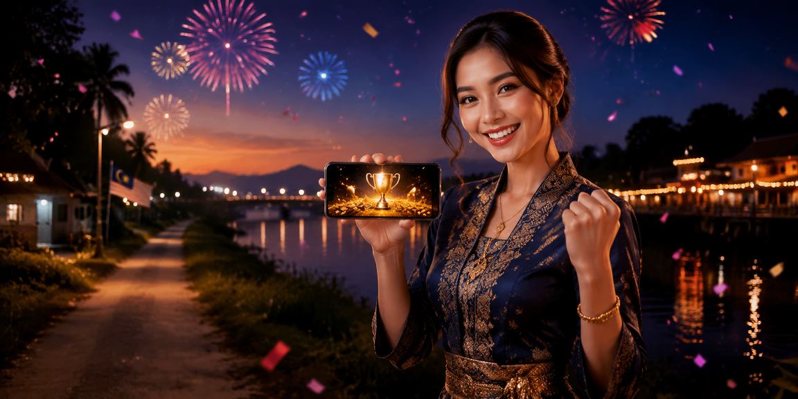 Paparan hiburan kasino sukan maya bergaya Malaysia di skrin telefon